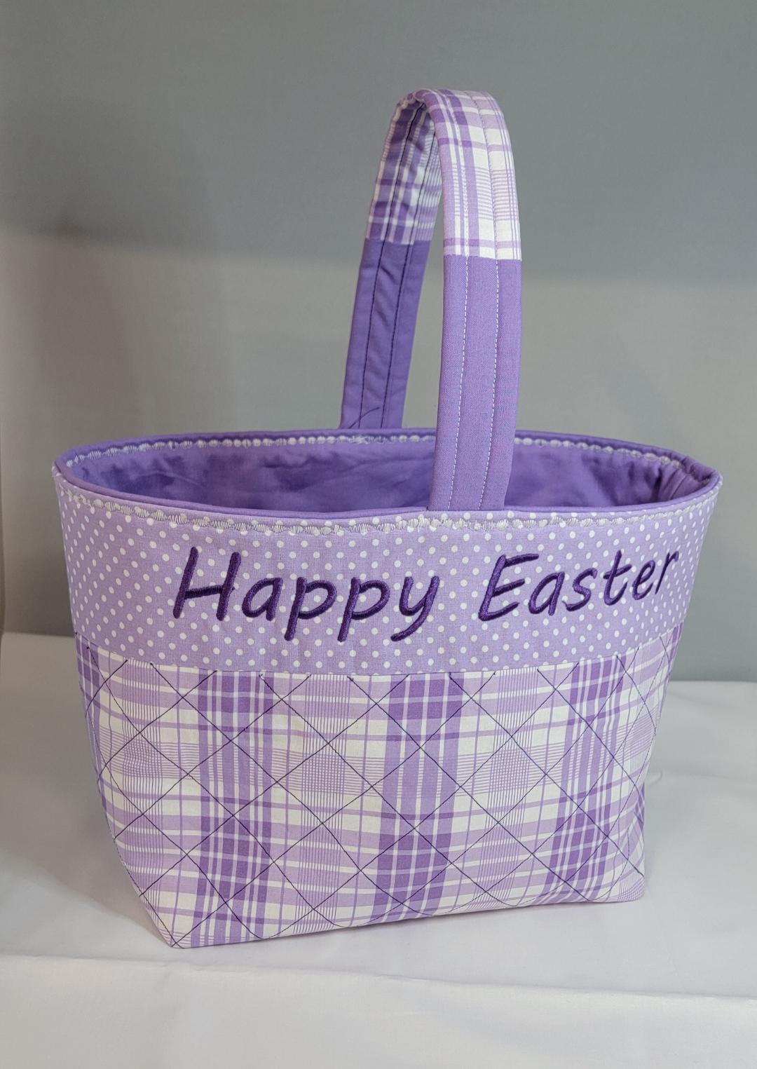 Purple Easter Gathering Basket - Personalized Heirloom Keepsake