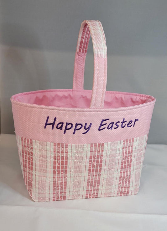 Pink Easter Gathering Basket - Personalized Heirloom Keepsake