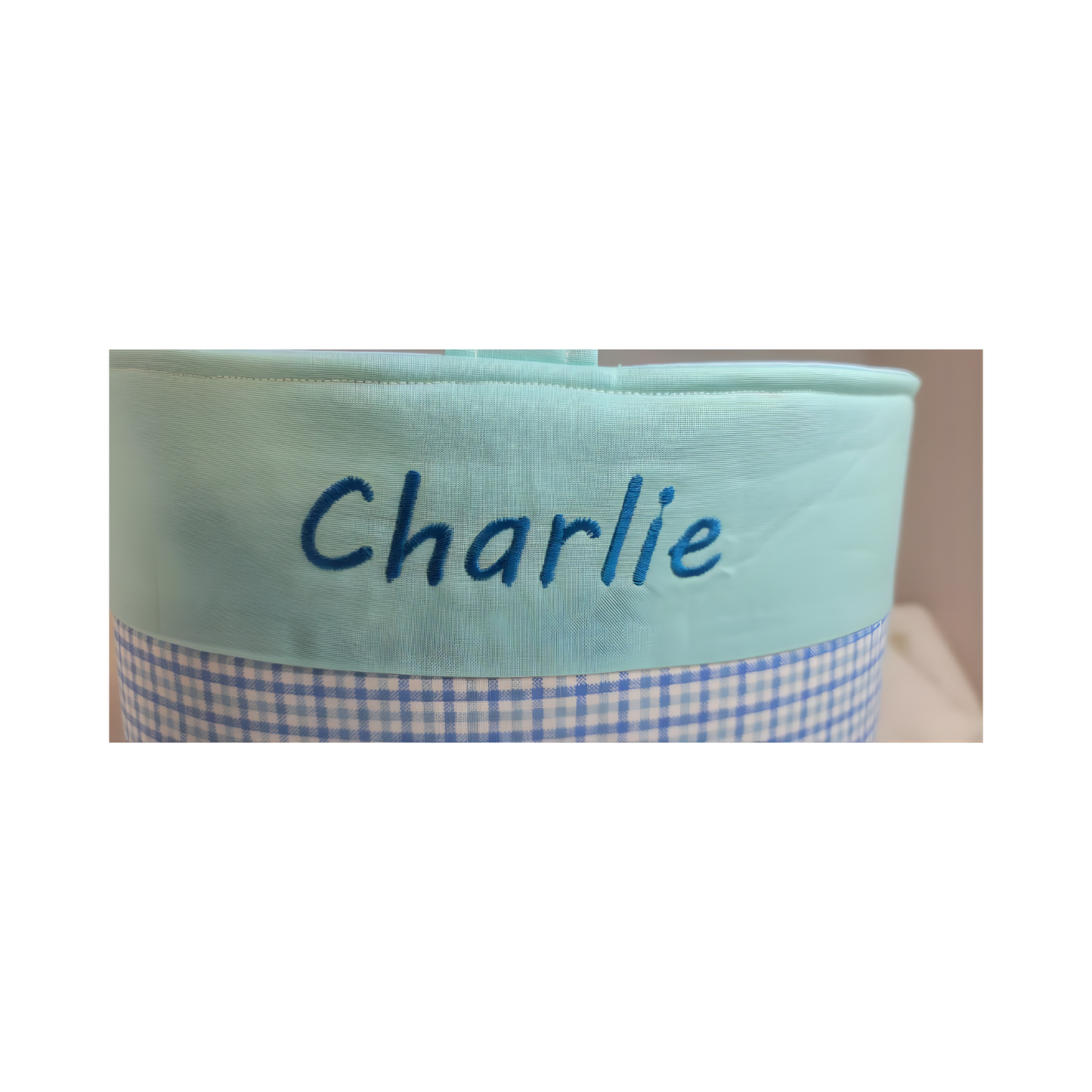 Blue Tractor Basket - Personalized Heirloom Keepsake